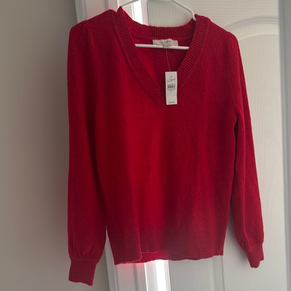 LOFT Women's Red Sweater